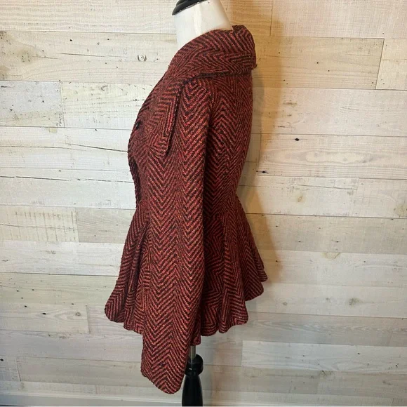 Free People Patricia Peplum Jacket Size 6 - Picture 12 of 14